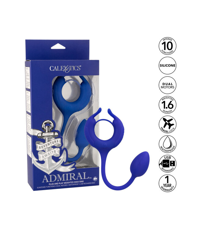 CalExotics Admiral Plug and Play Weighted Cock Ring