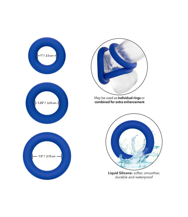 CalExotics Admiral Universal Cock Ring Set