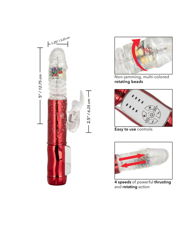 CalExotics Naughty Bits Cumball Machine Thrusting Jack Rabbit Vibrator