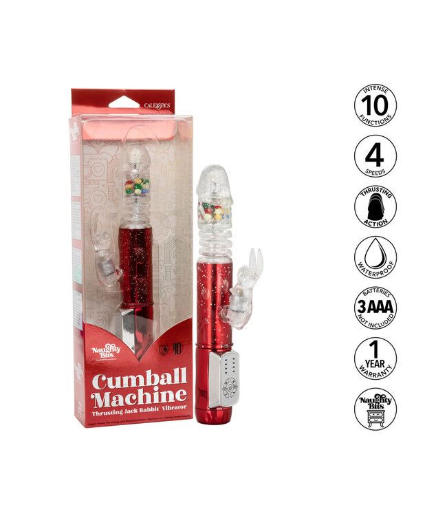 CalExotics Naughty Bits Cumball Machine Thrusting Jack Rabbit Vibrator