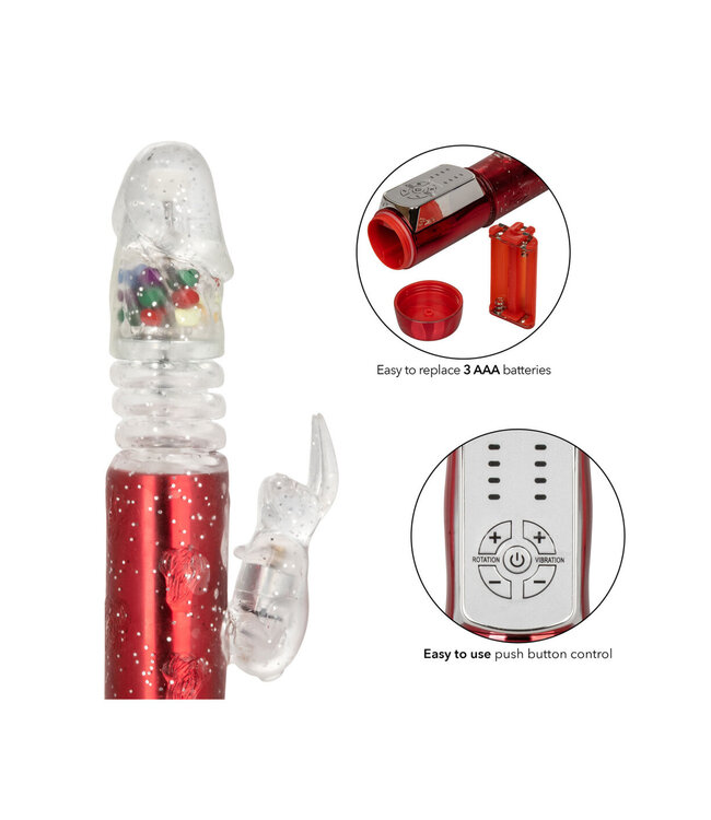 CalExotics Naughty Bits Cumball Machine Thrusting Jack Rabbit Vibrator