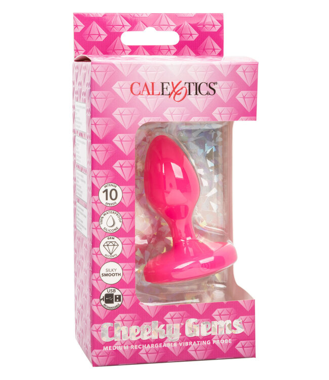 CalExotics Cheeky Gems Medium Rechargeable Vibrating Probe