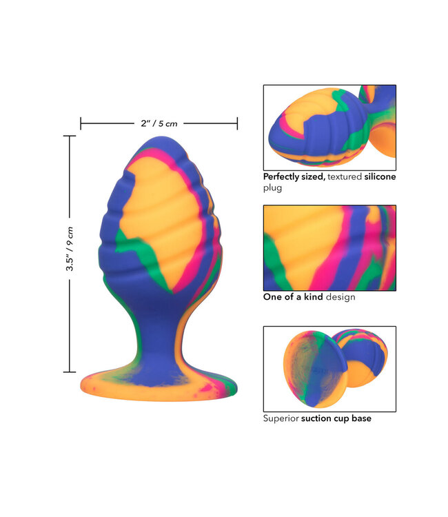CalExotics Cheeky Large Swirl Tie-Dye Plug