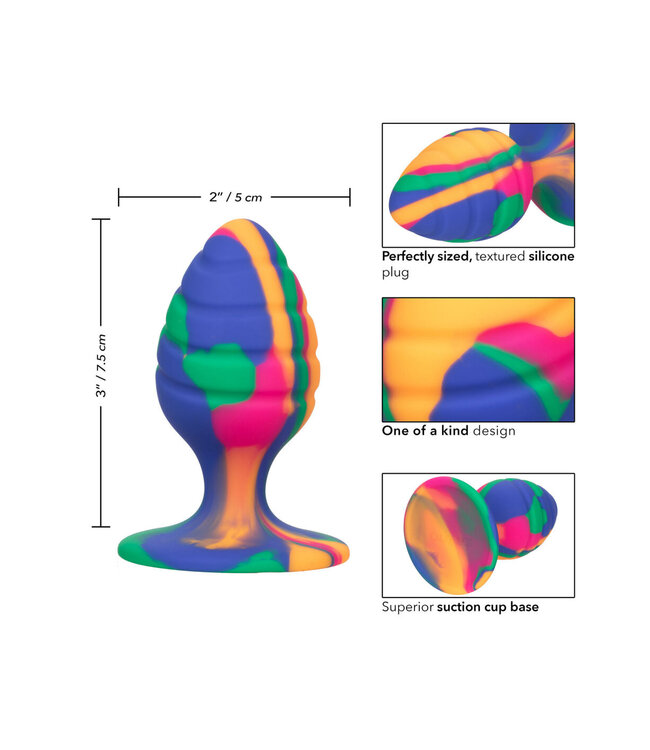 CalExotics Cheeky Medium Swirl Tie-Dye Plug
