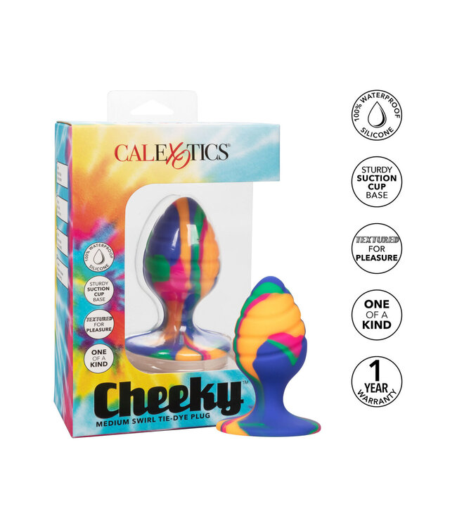 CalExotics Cheeky Medium Swirl Tie-Dye Plug