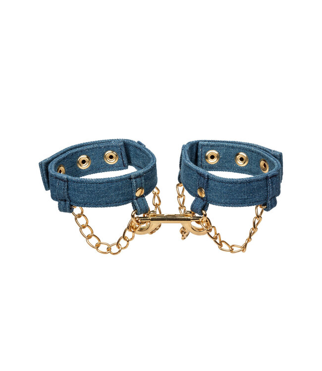 CalExotics Ride 'em Premium Denim Collection Ankle Cuffs