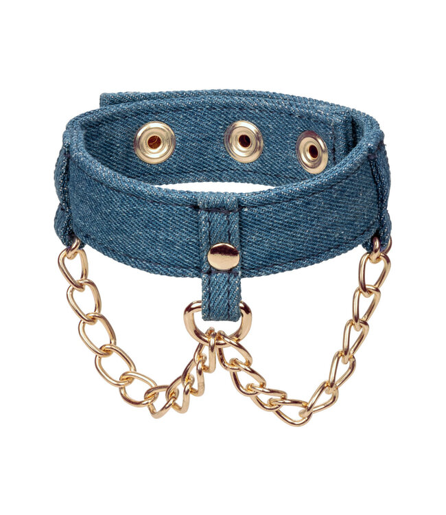 CalExotics Ride 'em Premium Denim Collection Ankle Cuffs