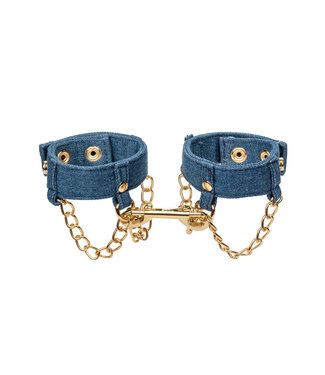 CalExotics Ride 'em Premium Denim Collection Wrist Cuffs