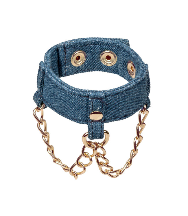 CalExotics Ride 'em Premium Denim Collection Wrist Cuffs