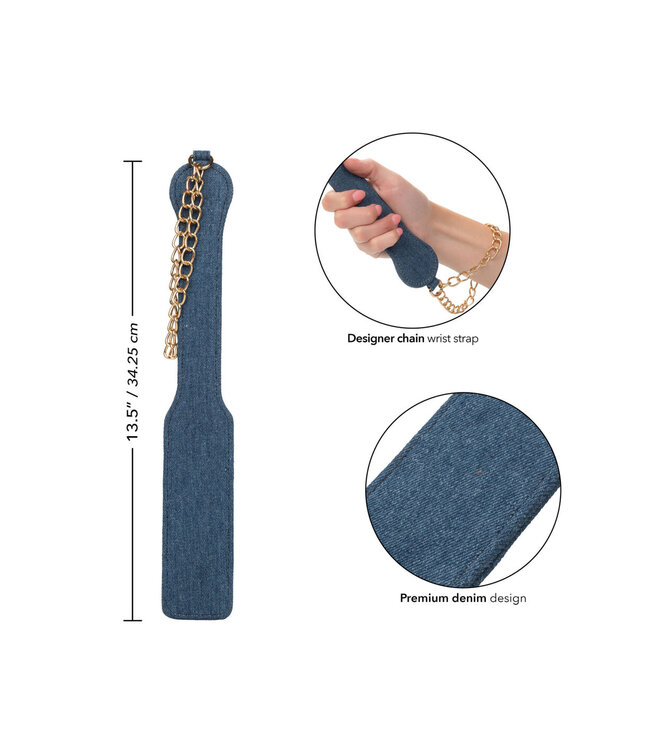 CalExotics Ride 'em Premium Denim Collection Paddle