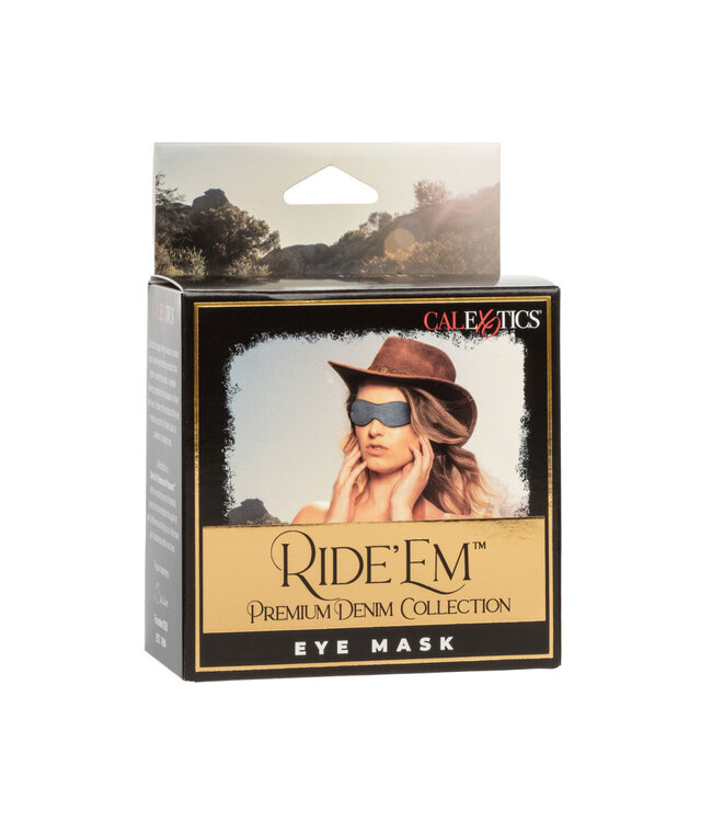 CalExotics Ride 'em Premium Denim Collection Eye Mask