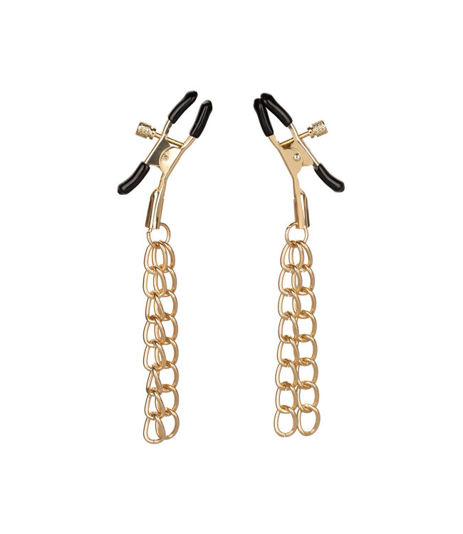 CalExotics Ride 'em Premium Denim Collection Nipple Clamps