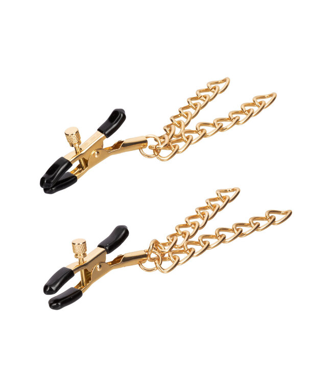 CalExotics Ride 'em Premium Denim Collection Nipple Clamps