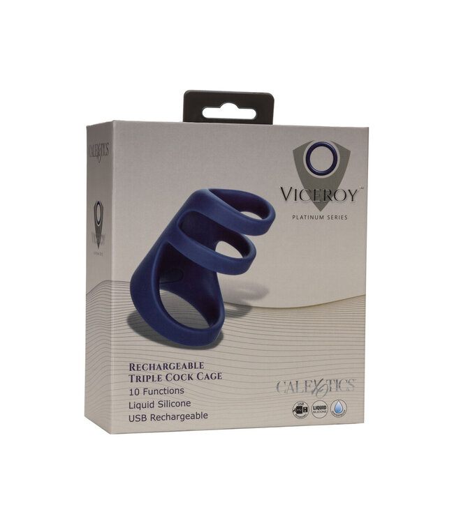 CalExotics Viceroy Rechargeable Triple Cock Cage