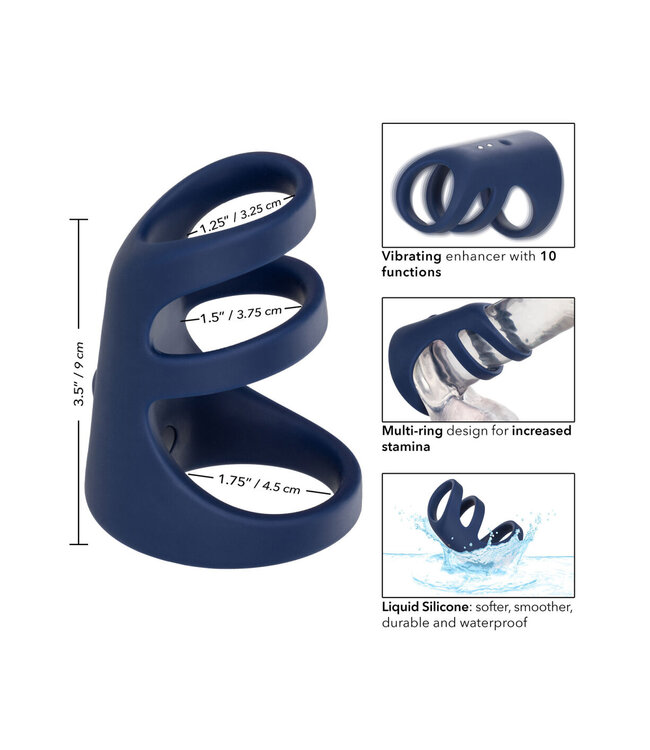 CalExotics Viceroy Rechargeable Triple Cock Cage