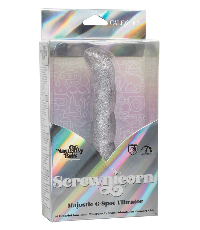 CalExotics Naughty Bits Screwnicorn Majestic G-spot Vibrator