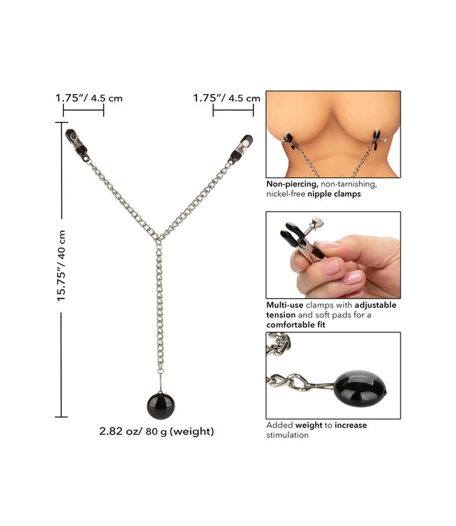 CalExotics Nipple Play Weighted Disc Nipple Clamps
