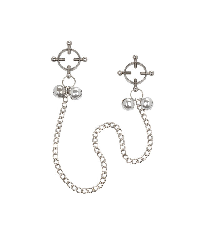 CalExotics Nipple Grips 4-Point Nipple Press with Bells
