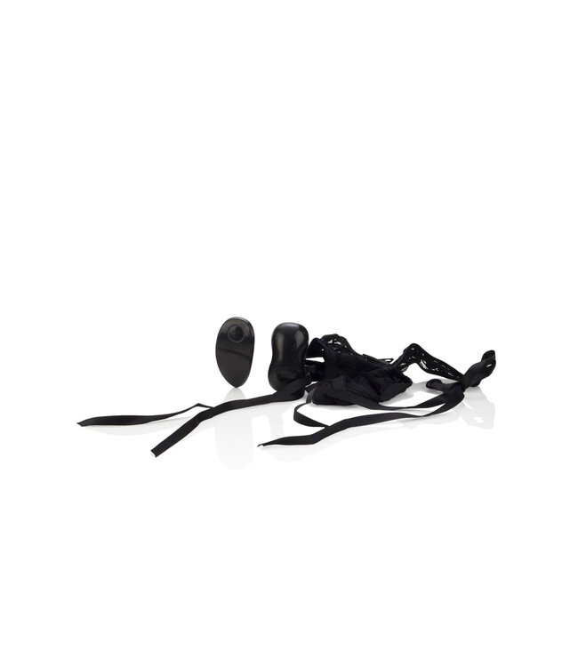 CalExotics 10-Function Little Black Thong with Ties