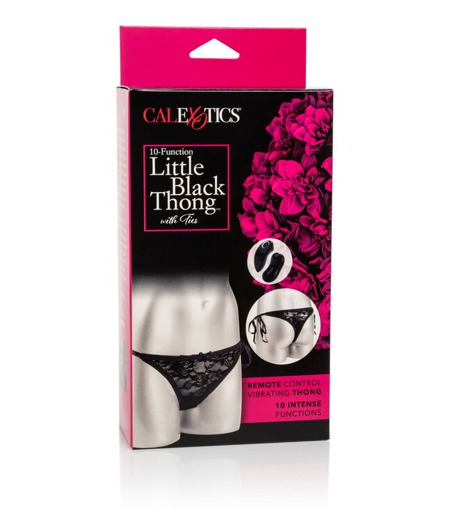 CalExotics 10-Function Little Black Thong with Ties