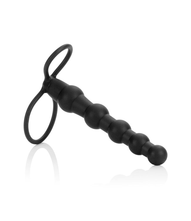 CalExotics Silicone Love Rider Beaded Dual Penetrator