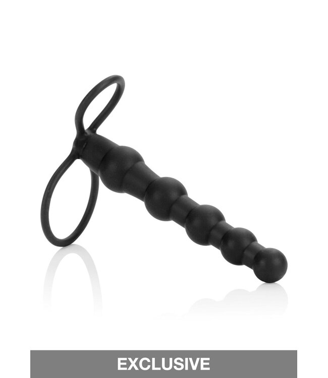 CalExotics Silicone Love Rider Beaded Dual Penetrator