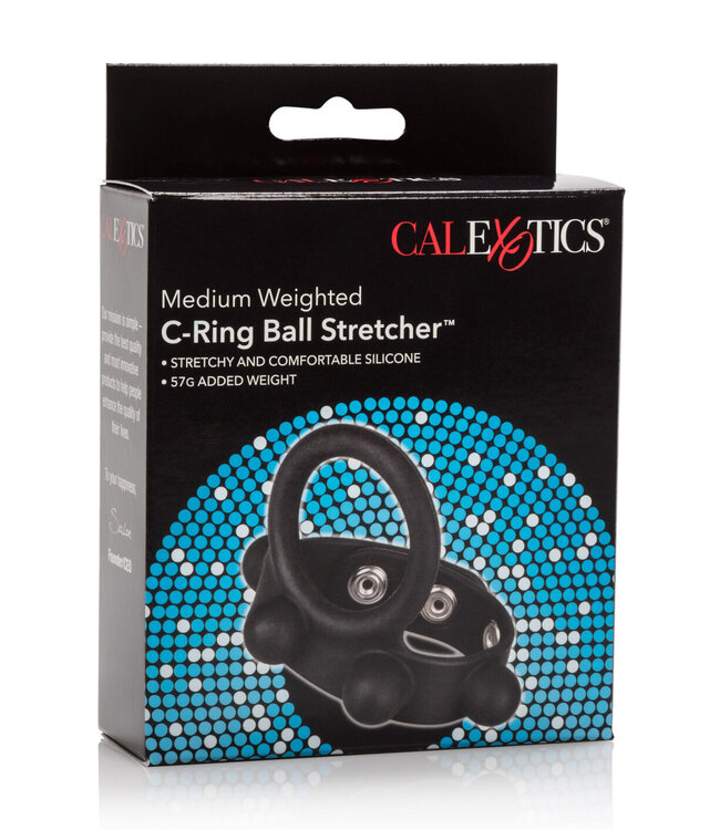 CalExotics Silicone Medium Weighted C-Ring Ball Stretcher