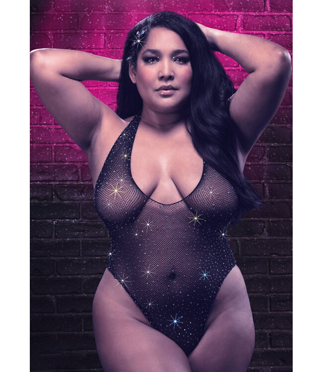 CalExotics Radiance Plus Size Deep V Body Suit