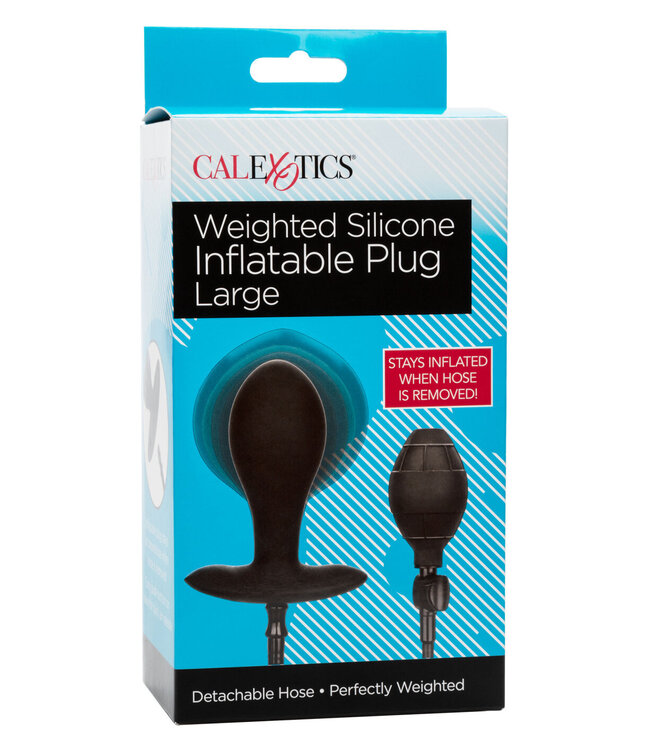 CalExotics Weighted Silicone Inflatable Plug Large
