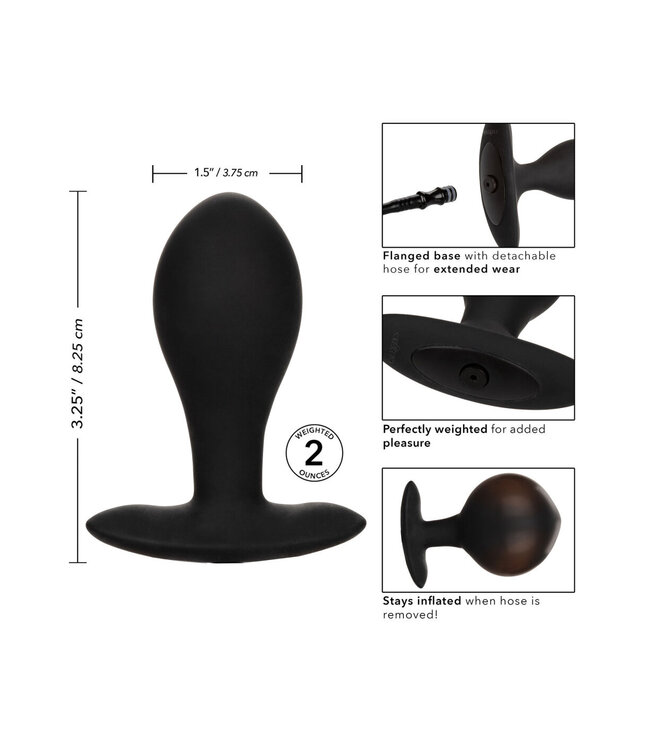 CalExotics Weighted Silicone Inflatable Plug Large
