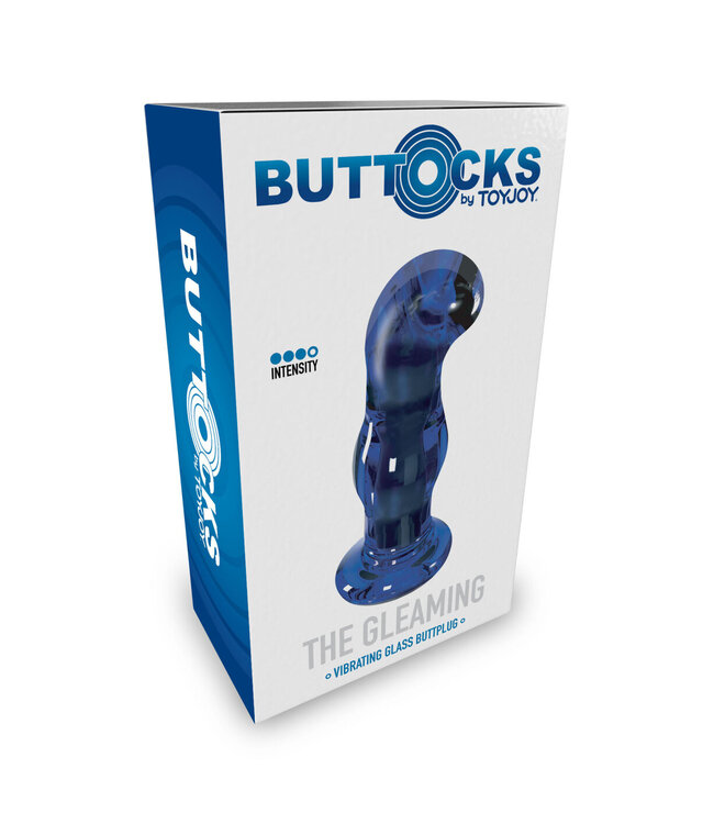 ToyJoy Buttocks Gleaming Vibrating Glass Plug