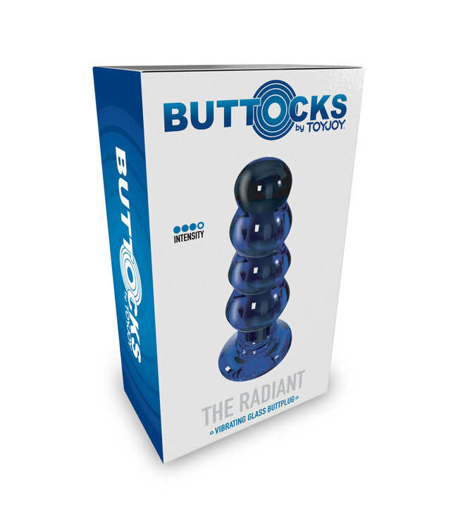 ToyJoy Buttocks Radiant Vibrating Glass Plug