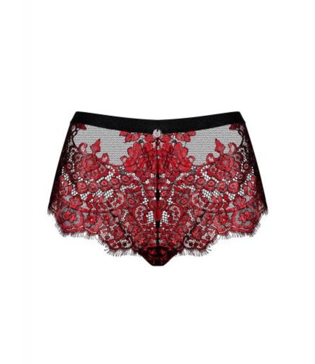 Redessia Kanten Slip - Rood/Zwart