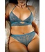 Vixen Teal Me About It Kanten BH Set - Curvy