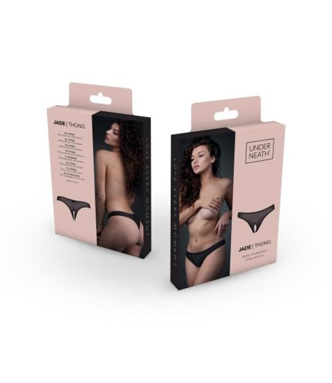 Underneath - Jade Transparante String Met Open Kruisje