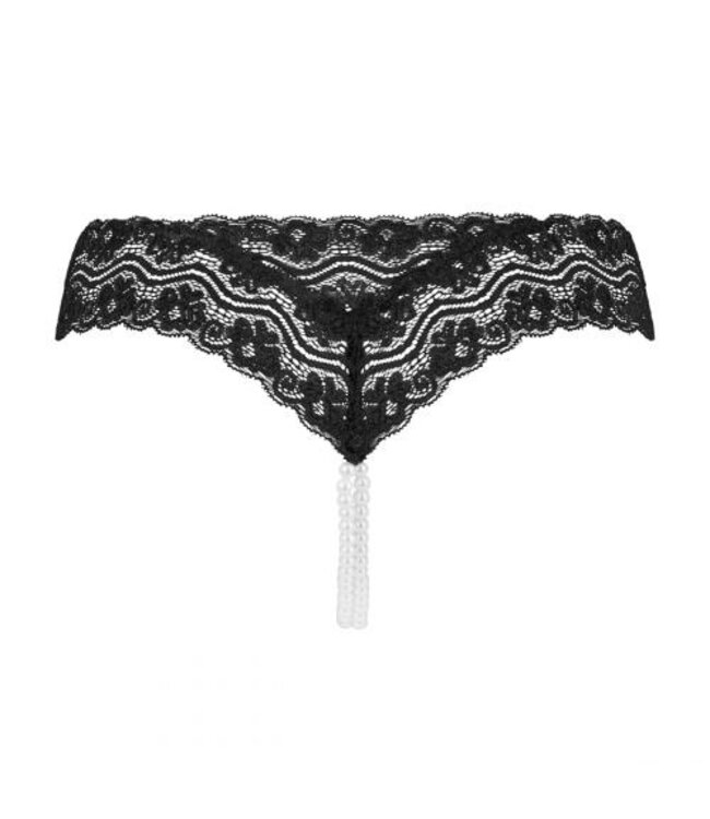 Underneath - Mira String Met Open Kruisje En Parelketting