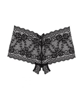 Underneath Underneath - Mila Kanten Short Met Open Kruisje