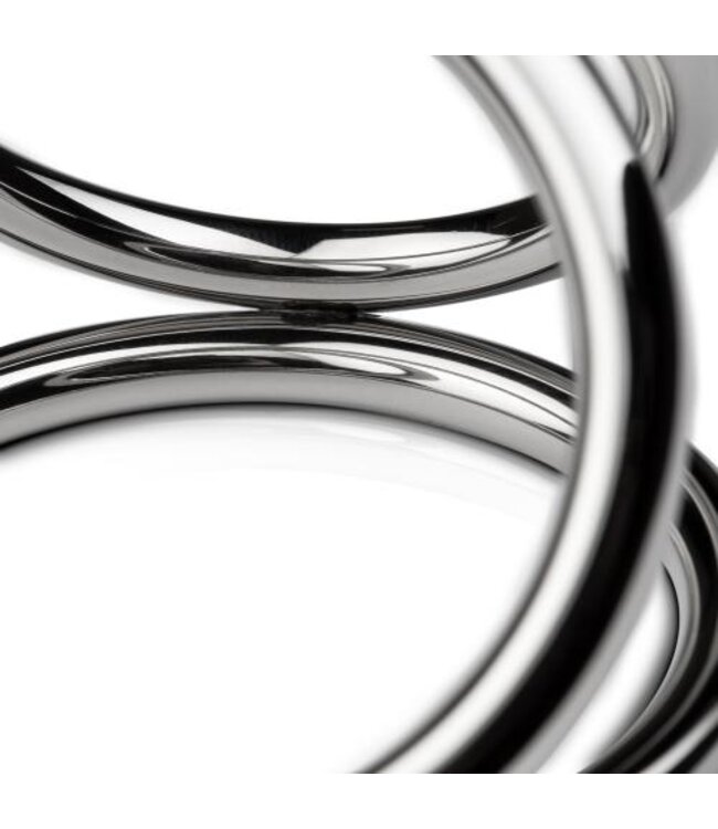 Sinner - Triad Chamber Metalen Cock- En Balring - Large