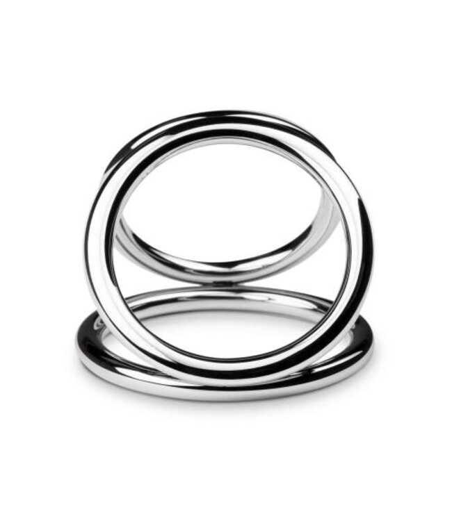 Sinner - Triad Chamber Metalen Cock- En Balring - Large