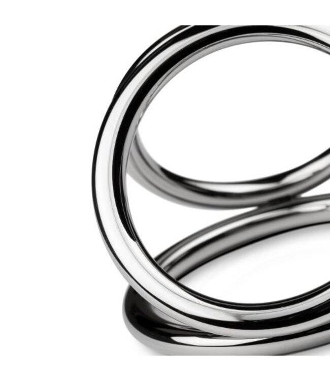 Sinner - Triad Chamber Metalen Cock- En Balring - Large