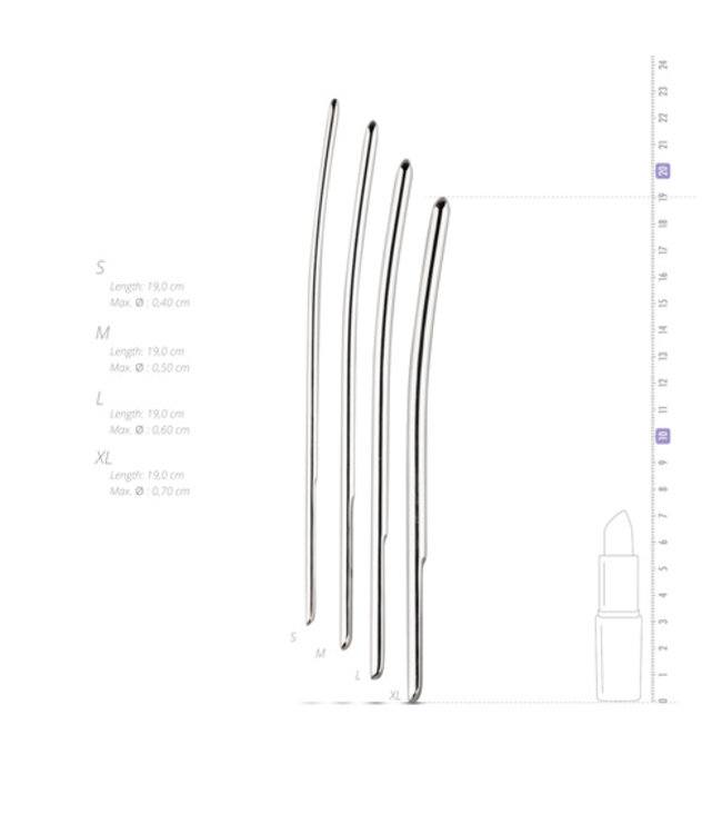 Sinner - Metalen Dilator Set 4-7mm - 4 Stuks