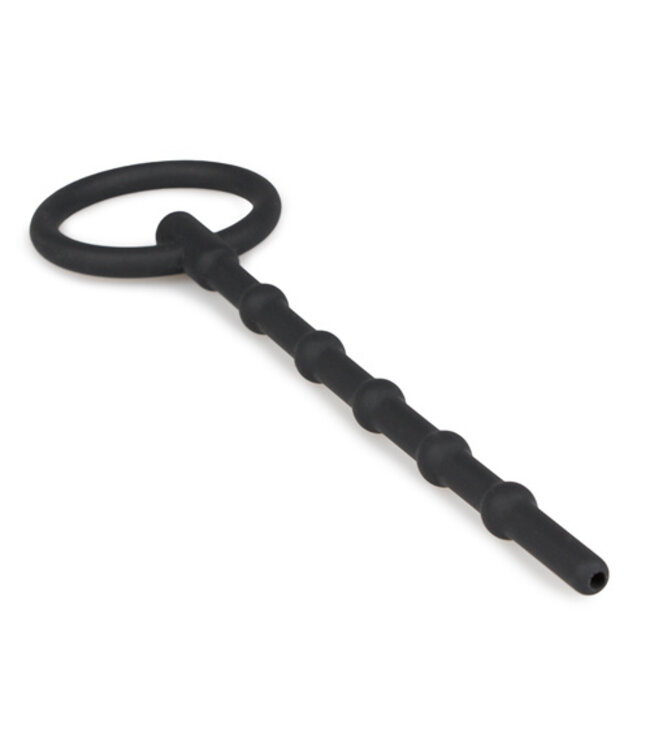 Lange Holle Dilator Met Grote Trekring - Zwart