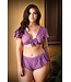 Curve Kate Crop Top Met Sexy French Knickers - Paars