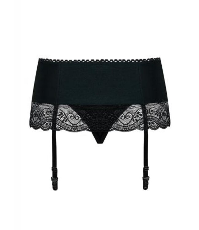 Miamor Jarretel Gordel Met String - Zwart