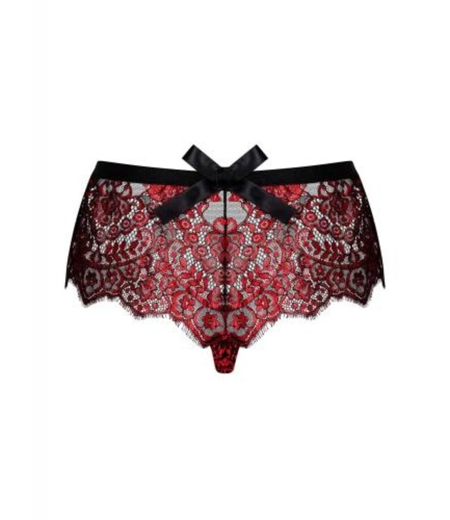 Redessia Kanten Slip - Rood/Zwart