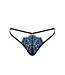 Obsessive Yassmyne Sexy Kanten String - Blauw