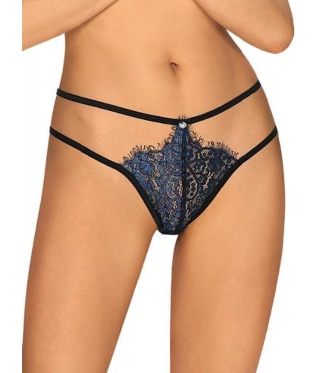 Yassmyne Sexy Kanten String - Blauw