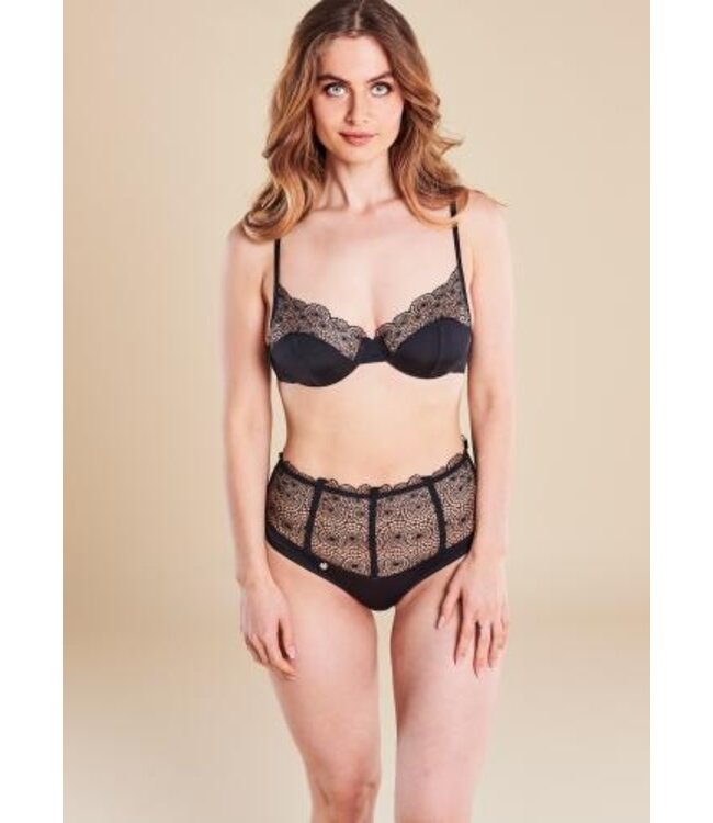 Sharlotte 2-Delige Lingerie Set - Zwart