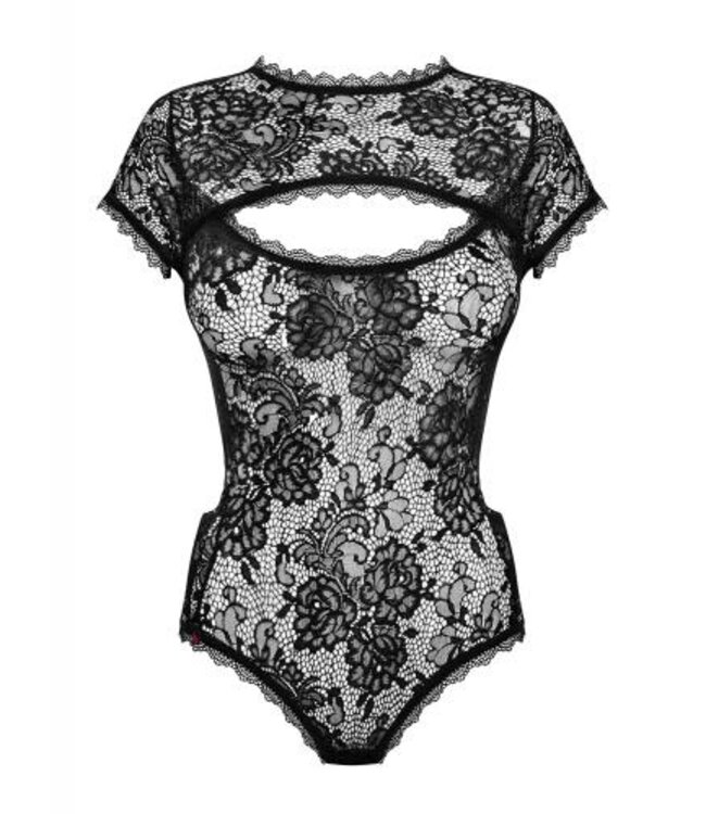 Peonesia Kanten Body - Zwart