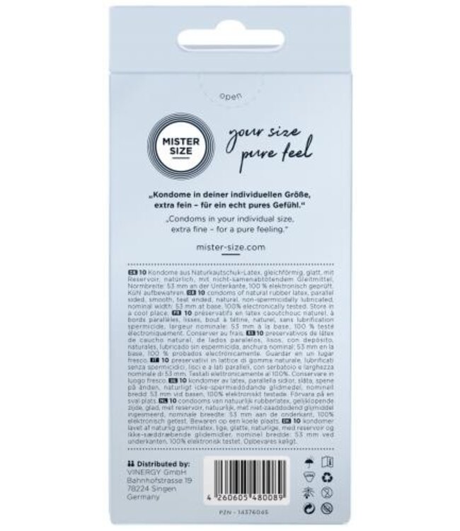 MISTER.SIZE 53 mm Condooms 10 stuks